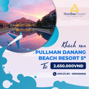 Pullman Danang Beach Resort nằm ngay mặt Bãi biển Bắc Mỹ An, cách trung tâm thành phố Đà Nẵng chưa đầy 3km. 