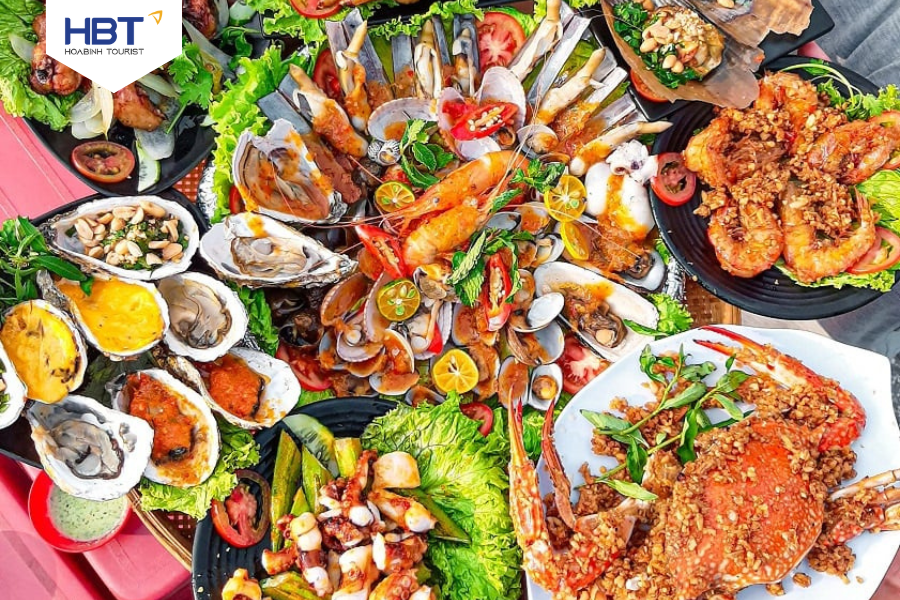 The seafood menu is diverse, fresh, and attractive.