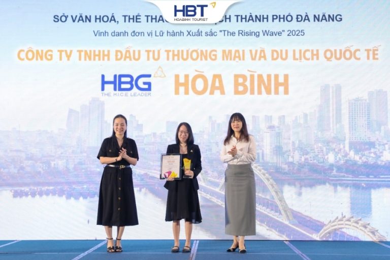 HoaBinh Tourist Đồng Hành Cùng HBG Đón Nhận Cúp Danh Giá “MICE – The Rising Wave 2025”
